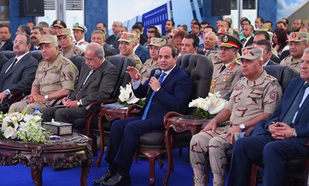Egyptian President Abdel Fatah al-Sisi in Damietta Furniture City_ Press Photo
