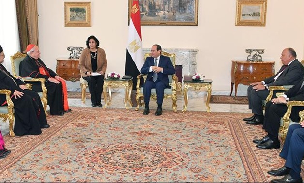 President Sisi, Foreign Minister Shoukri meet with Cardinal Leonardo Sandri – Press photo