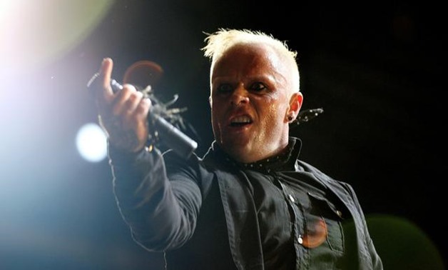 FILE PHOTO: British singer Keith Flint of techno group "The Prodigy" performs during the first day of the Isle of Wight Festival at Seaclose Park in Newport on the Isle of Wight June 9, 2006. REUTERS/Alessia Pierdomenico.