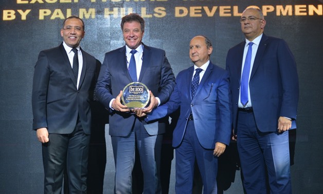 CEO of Palm Hills Developments Mohamed Sultan receives bt100 award. March 4, 2019. Egypt Today 