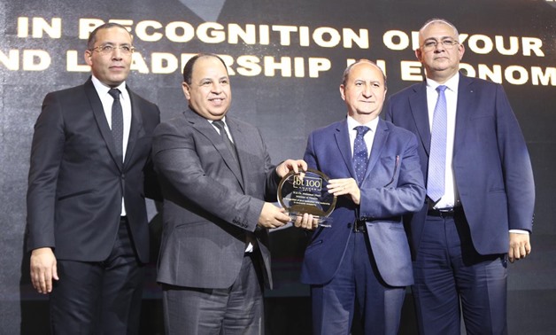 Minister of Finance Mohamed Maait honoured in bt 100 ceremony. March 4, 2019. 
