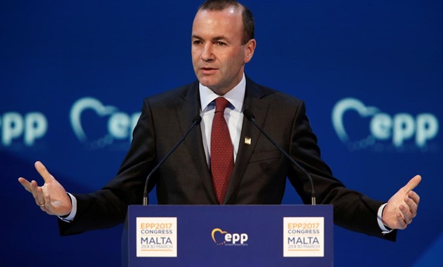 FILE PHOTO: Manfred Weber, chairman of the European People Party (EPP), takes part in a summit of the party in St Julian's, Malta, March 30, 2017.
