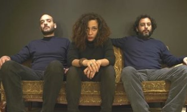 Maryam Saleh along with her partners, Palestinian musician Tamer Abu Ghazaleh and Egyptian musician Maurice Louca  - Egypt Today.