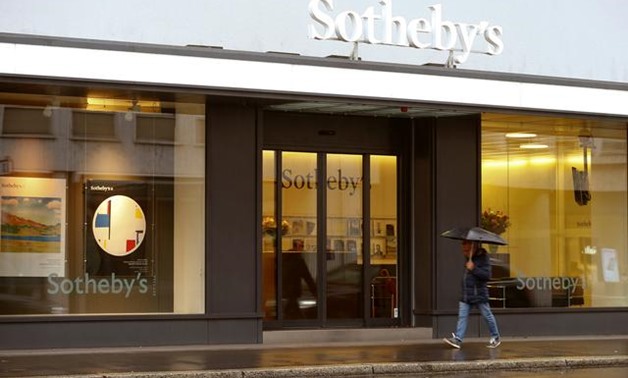 The logo of Sotheby's auction house is seen at a branch office in Zurich, Switzerland October 25, 2016. REUTERS/Arnd Wiegmann.