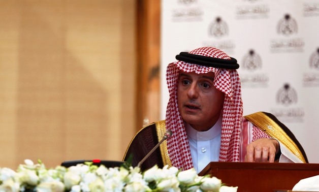 Saudi Arabia's Minister of State for Foreign Affairs Adel bin Ahmed Al-Jubeir speaks during a news conference with Russia's Foreign Minister Sergei Lavrov (not pictured) in Riyadh, Saudi Arabia March 4, 2019. REUTERS/Faisal Al Nasser