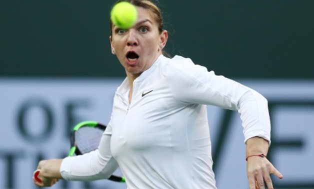 Second-seeded Simona Halep of Romania is through to the third round at Indian Wells with a 6-2, 6-4 victory over Czech Barbora Strycova GETTY IMAGES NORTH AMERICA/AFP

