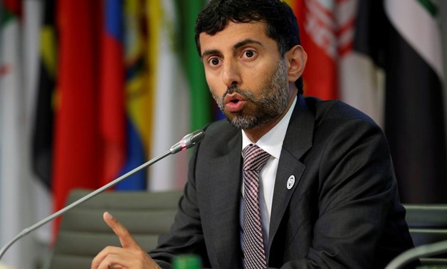 FILE PHOTO: UAE Energy Minister Suhail al-Mazrouei addresses a news conference after an OPEC meeting in Vienna, Austria, June 22, 2018. REUTERS/Heinz-Peter