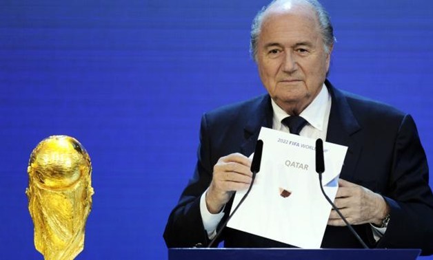 In 2010, then Fifa president Sepp Blatter revealed Qatar as the host of the 2022 World Cup ( Getty )