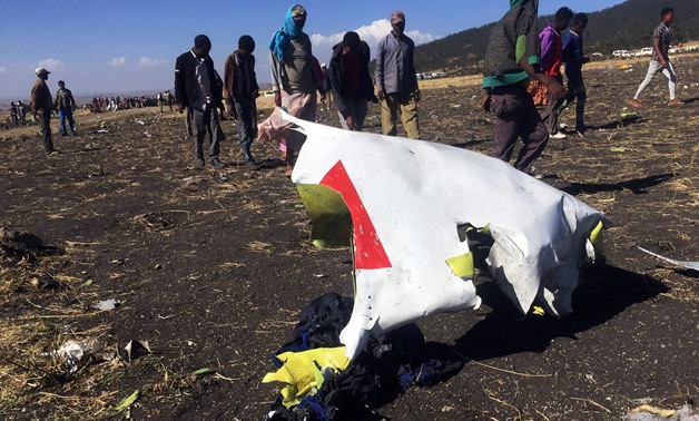 Debris at the site of the Ethiopian Airlines crash. REUTERS/Tiksa Negeri

