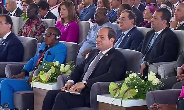 President Sisi during the 1st Arab and African Youth Forum – Still image