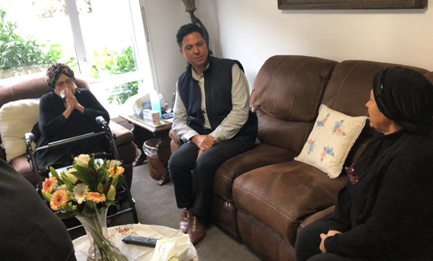 Egypt's ambassador in New Zealand visited the families of the Egyptian expatriates killed in the terrorist attack in Christchurch – press photo