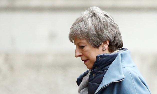 Britain's Prime Minister Theresa May is seen outside Downing Street in London, Britain March 22, 2019. REUTERS/Henry Nicholls