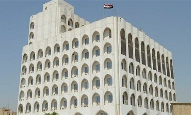 The file photo shows the building of Iraq's Foreign Ministry in Baghdad.
