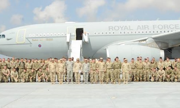 Egypt and UK launched on Thursday a joint military drill, codenamed "Ahmose-1", in Alexandria's Mohamed Naguib military base.
