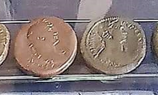 FILE - The Bronze Roman-Era Coins