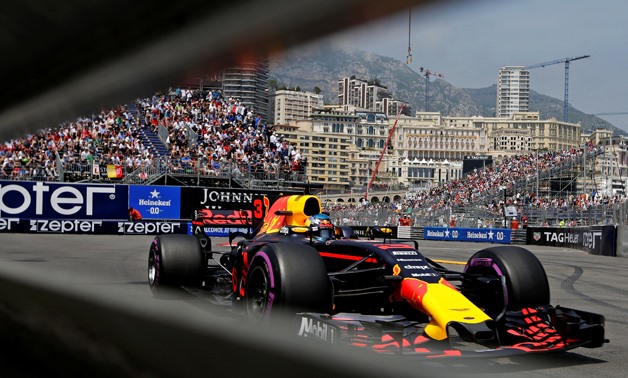 Formula One - F1 - Monaco Grand Prix - Monaco - 25/05/2017 - Red Bull's Daniel Ricciardo in action during the second free practice session.  REUTERS/Max Rossi