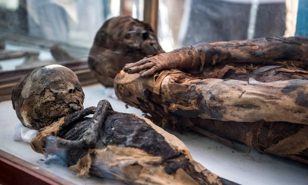 File - A 2,500-year-old mummy of a high priest was unveiled at an ancient cemetery south of Cairo. 