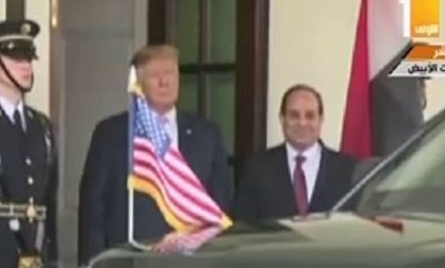 FILE- Sisi arrives White House, Tuesday, April 9