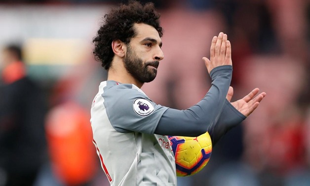 December 8, 2018 Liverpool's Mohamed Salah applauds fans after the match Action Images via Reuters/Matthew Childs
