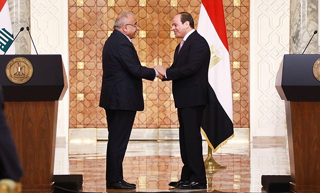 FILE: The Iraqi Prime Minister commended on the positive developments that Egypt has been witnessing on various levels and fields over the recent years.