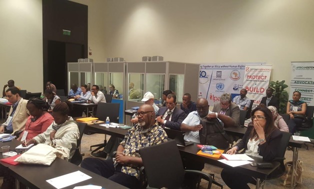 FILE - The non-governmental forum of the African Commission on Human Rights has been held for the second day in Sharm al-Sheikh, April 21