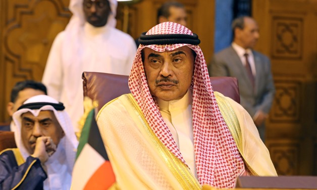 File- Kuwait's Foreign Minister Sheikh Sabah Al-Khalid Al-Sabah attends the Arab League's foreign ministers meeting to discuss unannounced U.S. blueprint for Israeli-Palestinian peace, in Cairo, Egypt April 21, 2019. REUTERS/Mohamed Abd El Ghany
