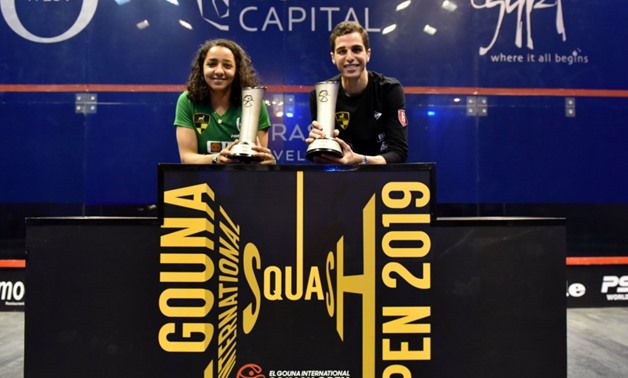2019 El Gouna International champions Raneem El Welily (left) and Ali Farag (right)