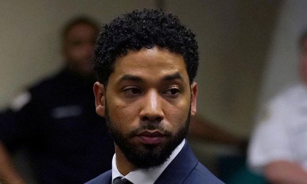 FILE PHOTO: Actor Jussie Smollett makes a court appearance at the Leighton Criminal Court Building in Chicago, Illinois, U.S., March 14, 2019. E. Jason Wambsgans/Chicago Tribune/Pool via REUTERS/File Photo
