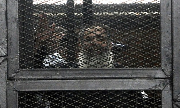 Hazem Salah Abu Ismail in court in a Cairo court in 2014. (AFP/File photo)