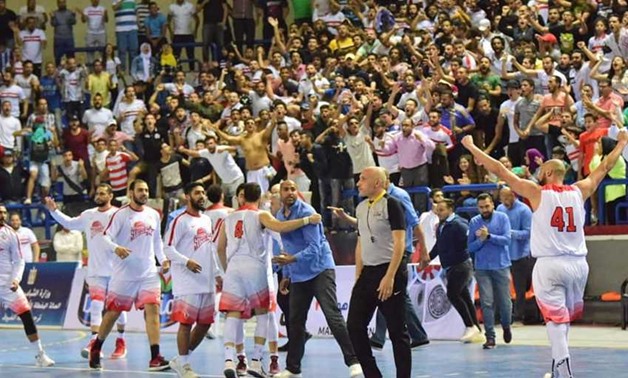 Zamalek players celebrate winning the League - File