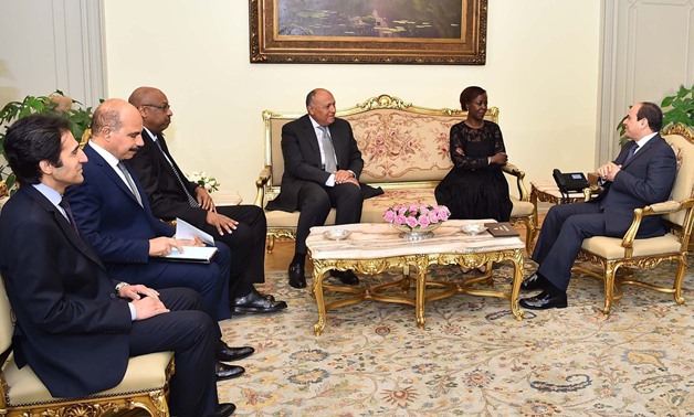 President Sisi received in Cairo Louise Mushikiwabo, the Secretary-General of the International Organization of the Francophonie (OIF) - Press photo