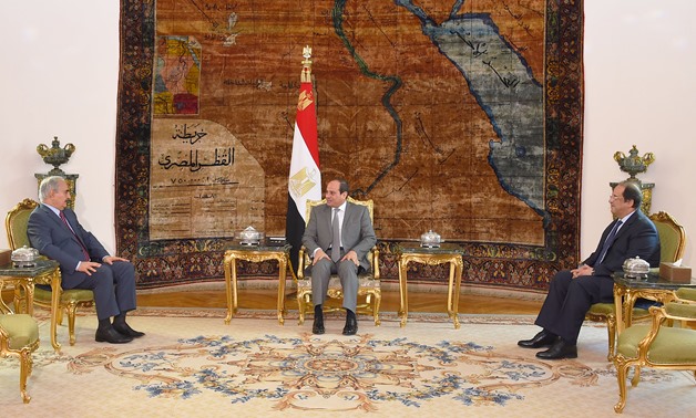 File- President Abdel Fatah al-Sisi met with Libyan commander Khalifa Haftar, the head of the Libyan National Army (LNA) in Cairo on Thursday, May 9, 2019