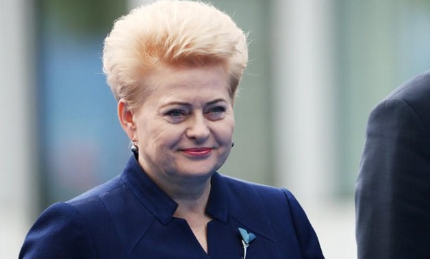 Lithuania's President Dalia Grybauskaite arrives for the second day of a NATO summit in Brussels, Belgium, July 12, 2018. Tatyana Zenkovich/Pool via REUTERS
