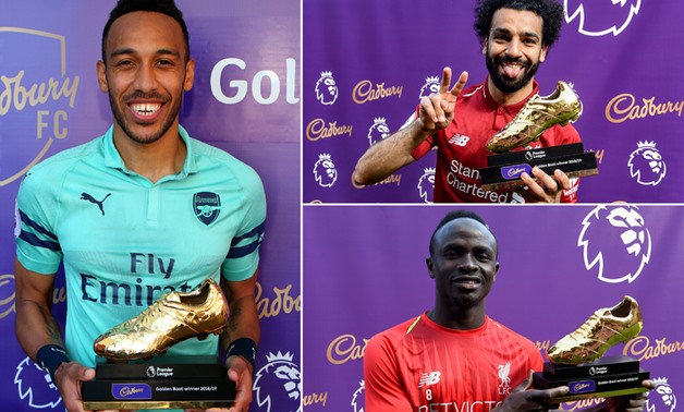 The three players won the Golden Boot, photo courtesy of Premier League website 