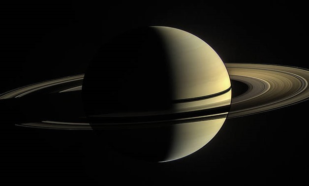 This was Cassini’s view from orbit around Saturn on Jan. 2, 2010- NASA