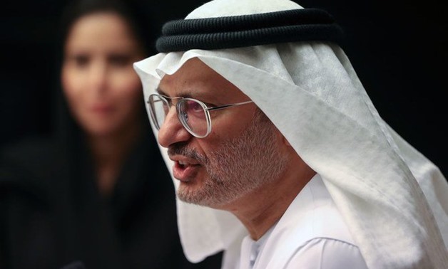 UAE's Minister of State for Foreign Affairs Anwar Gargash gives a press conference in Dubai on May 15, 2019. (AFP)