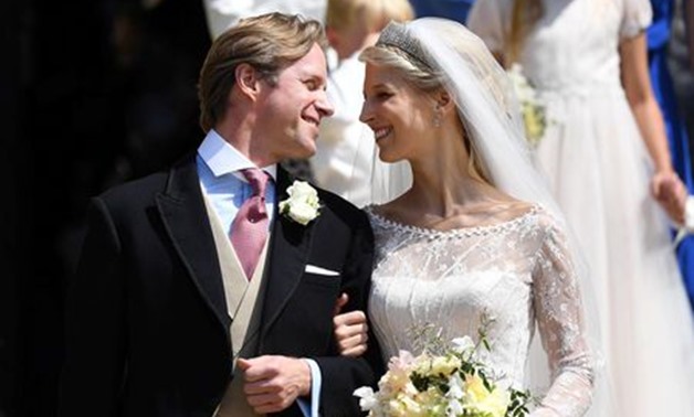 Lady Gabriella Windsor and Thomas Kingston leave St George's Chapel, following their wedding, in Windsor Castle, near London,, Britain May 18, 2019. Andrew Parsons/Pool via REUTERS
