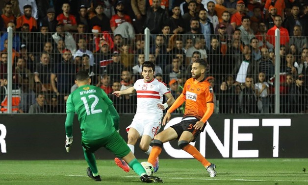 File- Zizo challenges Berkan's defense during the game