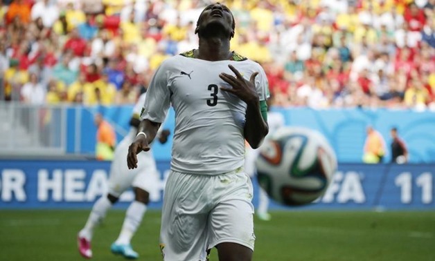 Ghana's Asamoah Gyan celebrates his goal against Portugal during their 2014 World Cup Group G soccer match at the Brasilia national stadium in Brasilia June 26, 2014. REUTERS/Jorge Silva 
