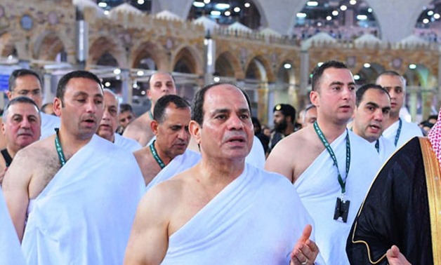 President Abdel Ftaah al-Sisi has performed Umrah ritual, Islamic small pilgrimage to Mecca, on Friday- press photo