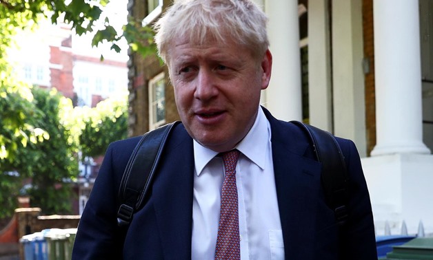 Former British Foreign Secretary Boris Johnson, who is running to succeed Theresa May as Prime Minister, leaves his home in London, Britain, May 30, 2019. REUTERS/Hannah McKay
