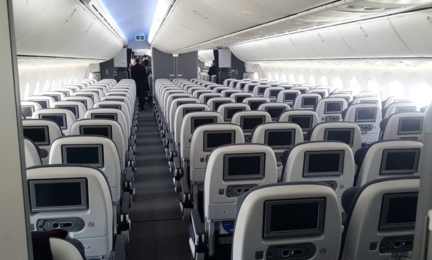 On board British Airways Boeing 787-9 Dreamliner
