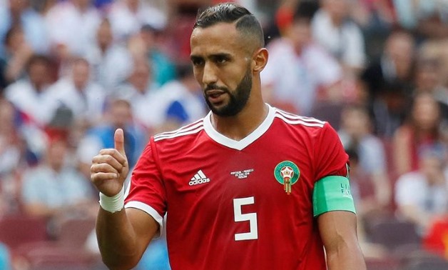  Portugal vs Morocco - Luzhniki Stadium, Moscow, Russia - June 20, 2018 Morocco's Medhi Benatia gestures REUTERS/Maxim Shemetov