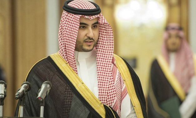 Saudi Arabia’s Deputy Minister of Defense, Prince Khalid bin Salman, slammed that Iranian regime for “spreading chaos” in the Middle East. (File/AFP)
