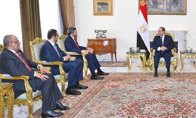 President Sisi receives on Sunday Sheikh Abdullah bin Zayed Al Nahyan, the UAE's minister of Foreign Affairs and International Cooperation – Press photo