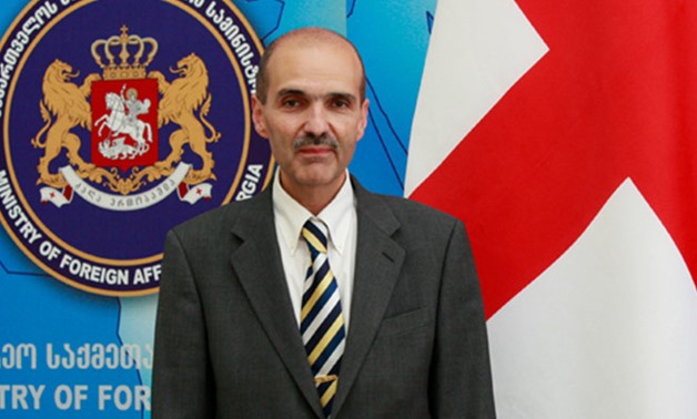 FILE- Georgia's ambassador to Cairo Alexander Nalbandov