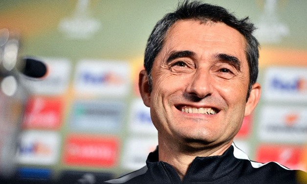 Ernesto Valverde will be charged with reviving Barcelona's fortunes after being confirmed as the Catalan giants' new boss in a two-year deal - AFP 