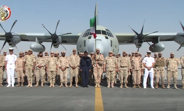 Arab forces arrive in Egypt - Still image from Youtube/Official channel of the Egyptian Ministry of Defense