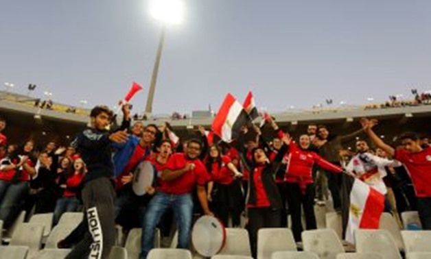 Egyptian fans in the 2019 Africa Cup of Nations (AFCON) - Press Photo