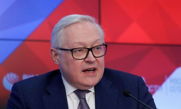 FILE PHOTO: Russian Deputy Foreign Minister Sergei Ryabkov speaks during a news conference in Moscow, Russia February 7, 2019. REUTERS/Maxim Shemetov
